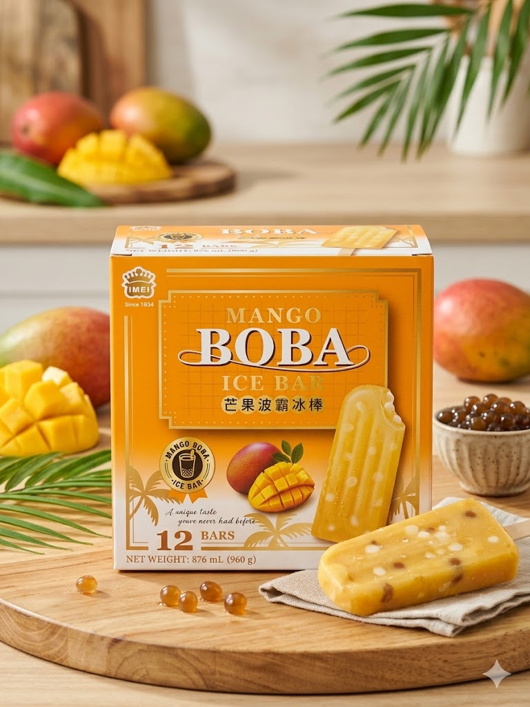 Mango Boba Ice Bar (12 bars)