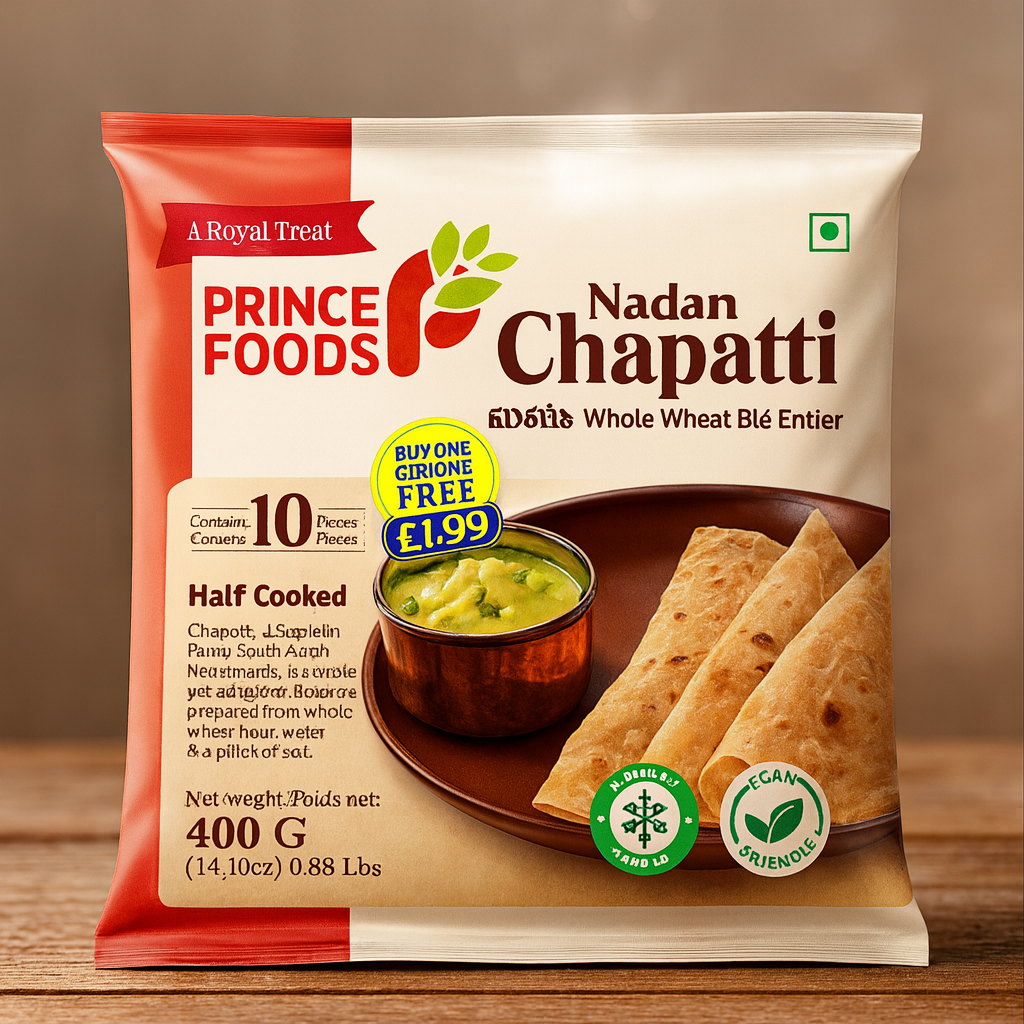Frozen Chapati Half Cooked 10pc - Buy 1 Get 1