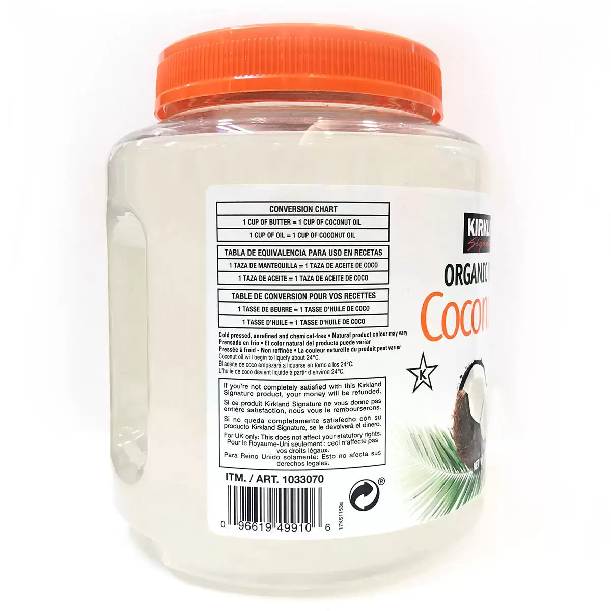 Kirkland Virgin Coconut Oil 2.28 Kg