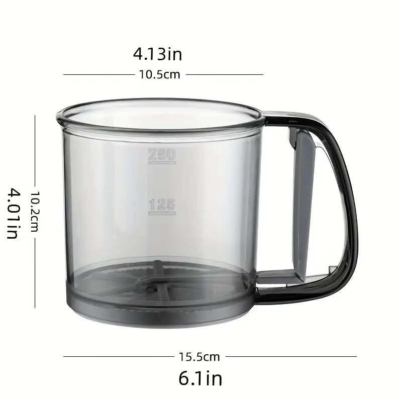 1pc Stainless Steel Flour Sifter – Fine Mesh Baking Tool for Perfect Dough & Batter
