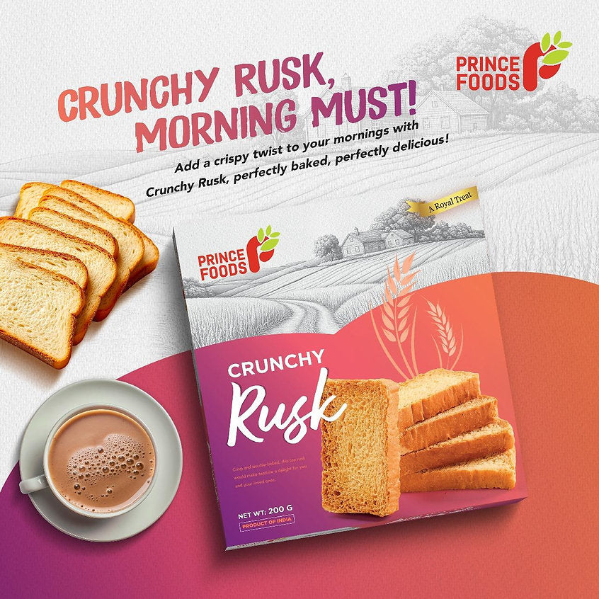 Prince Foods Crunchy Rusk - 200g