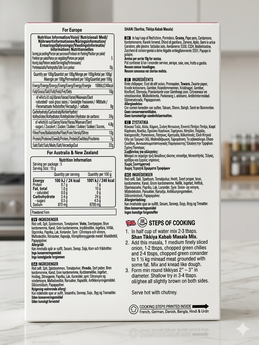 Tikka Kebab Masala Shan