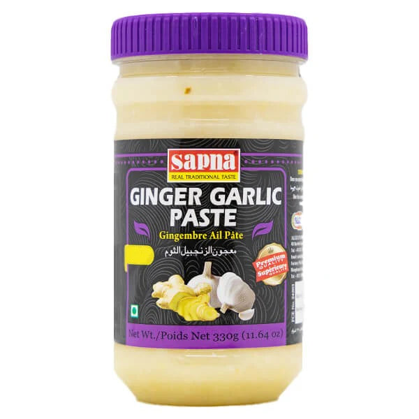 Sapna Ginger Garlic Paste – 330g – The Secret Behind Every Perfect Curry !!