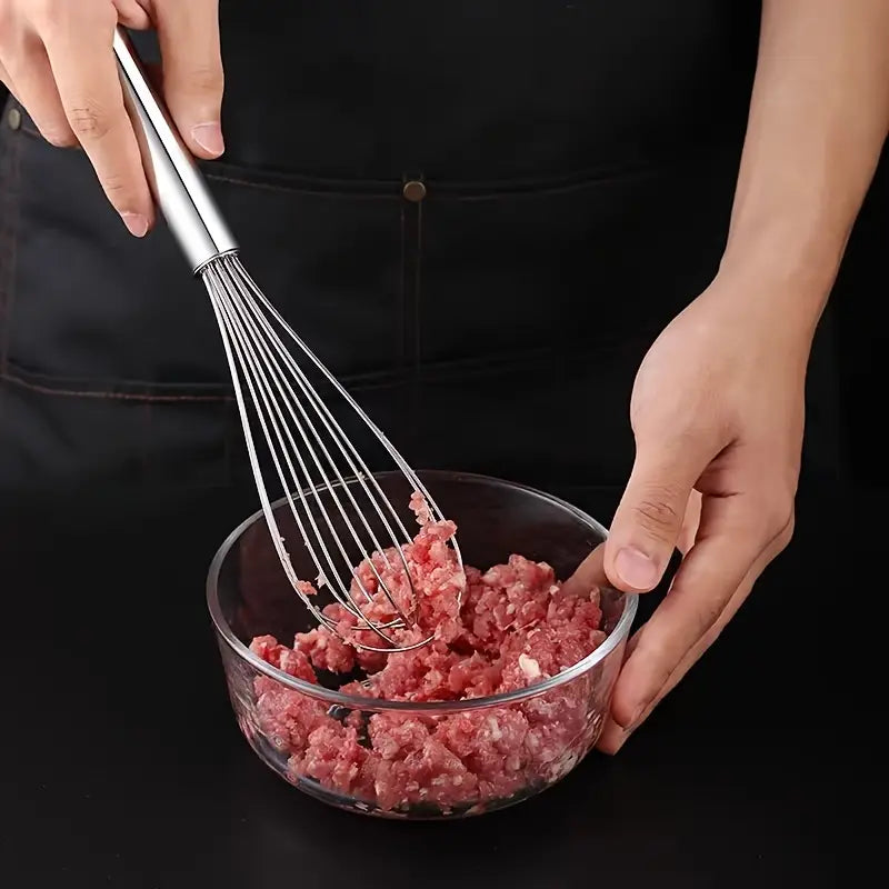 Stainless Steel Egg Beater – Handheld Whisk for Baking, Mixing & Everyday Kitchen Use