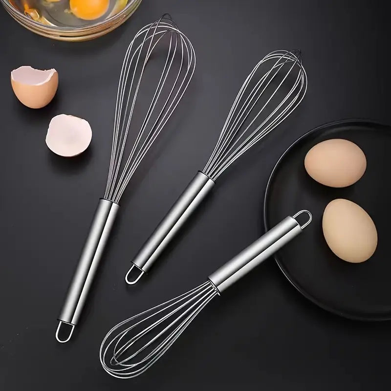 Stainless Steel Egg Beater – Handheld Whisk for Baking, Mixing & Everyday Kitchen Use