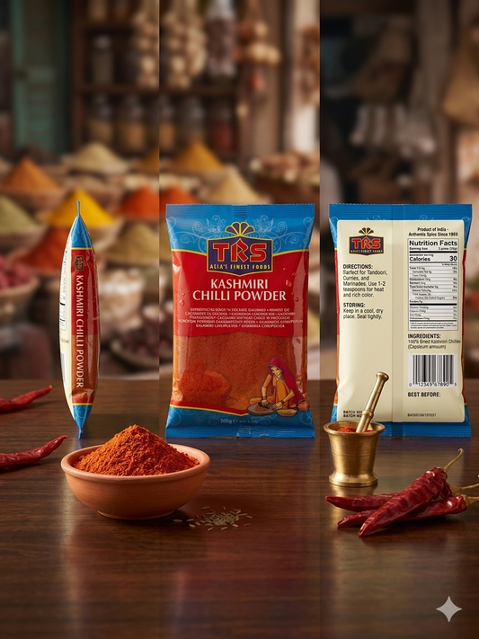 TRS Kashmiri Chilli Powder  - 100g – Hot, Vibrant Flavour to Ignite Every Indian Dish!