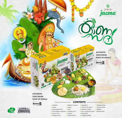 Jacme Onam Sadhya Kit – Serves 2|| Pre-order now to enjoy our exclusive early-bird discounted price. Limited-time offer!