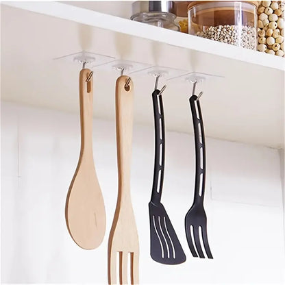 10pcs Transparent Suction Cup Wall Hooks