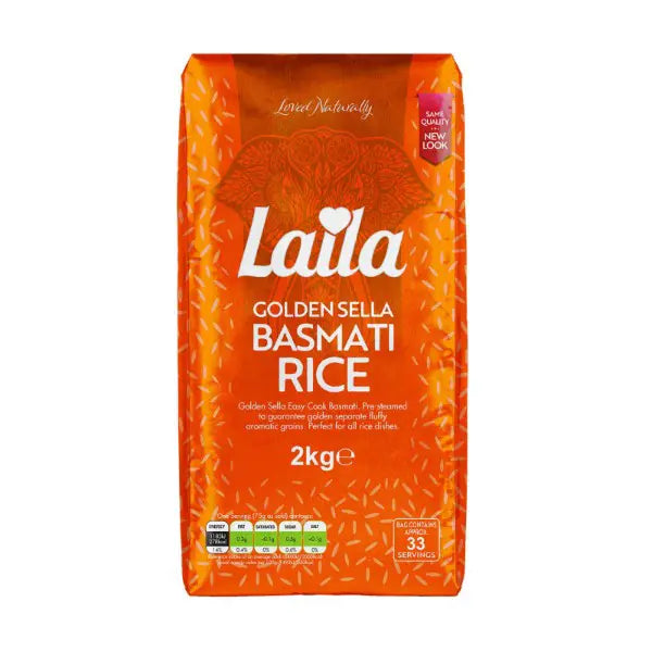 Laila Golden Sella Basmati Rice 2kg