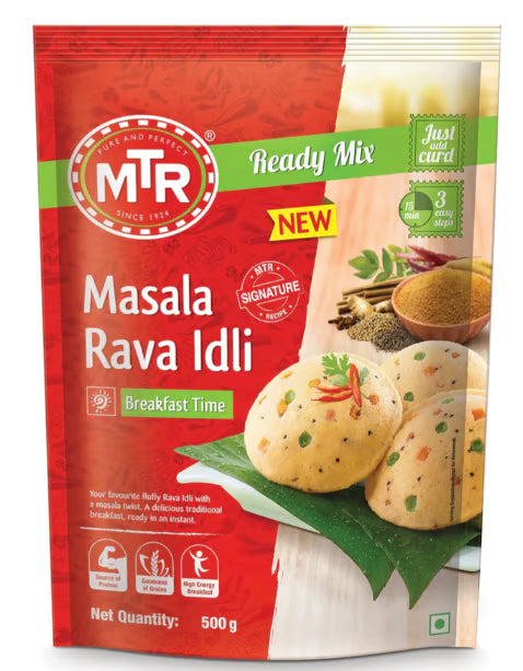 MTR Masala Rava Idli – 500g Spiced Semolina Idli Mix