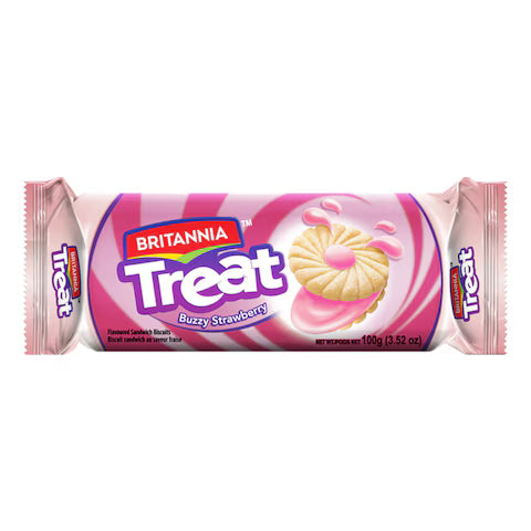 Britannia Treat Strawberry  (100 g)