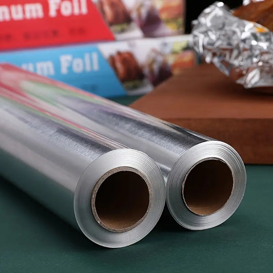 Heavy-Duty Aluminum Foil Roll – 20m Non-Stick for Baking, Grilling & Holiday Cooking