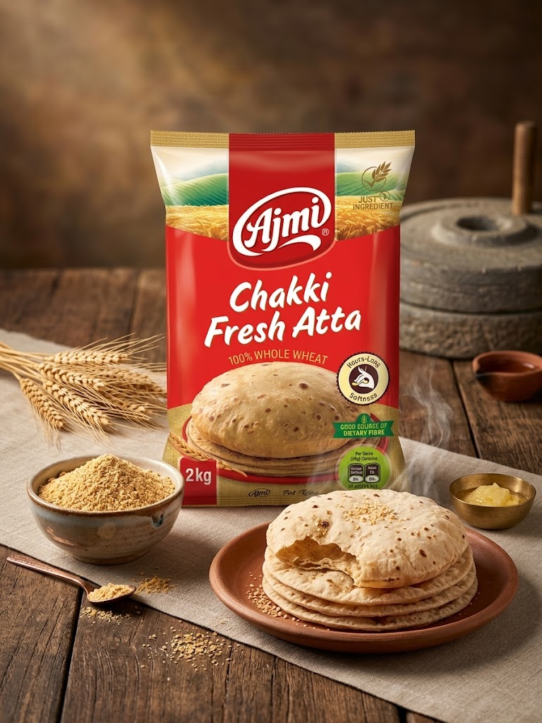 Ajmi Chakki Fresh Atta 2kg
