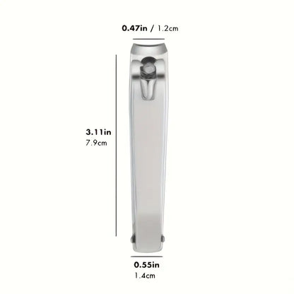 Large Carbon Steel Nail Clipper with Built-In File – Precise Trimming for Fingernails & Toenails