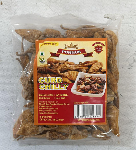 Ponnus Curd Chilly – 100g