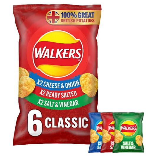 Walkers Variety Crisps (6 × 25g)