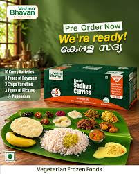 Vishnu Bhavan Frozen Ready-to-Eat Onam Sadhya – Serves 5