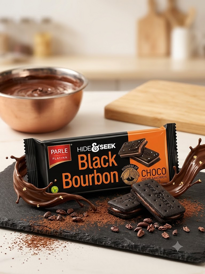 Hide & Seek Black Bourbon choco creme Biscuits 100g