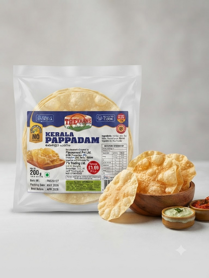 Frozen Kerala Pappadam 200g