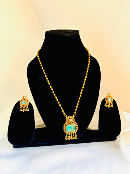 Neelambari Pendant Haaram Set