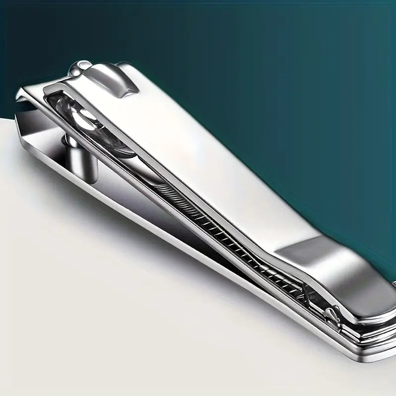 Large Carbon Steel Nail Clipper with Built-In File – Precise Trimming for Fingernails & Toenails