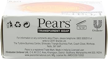 Pears Transparent Soap ( Pure & Gentle with Natural Oil )