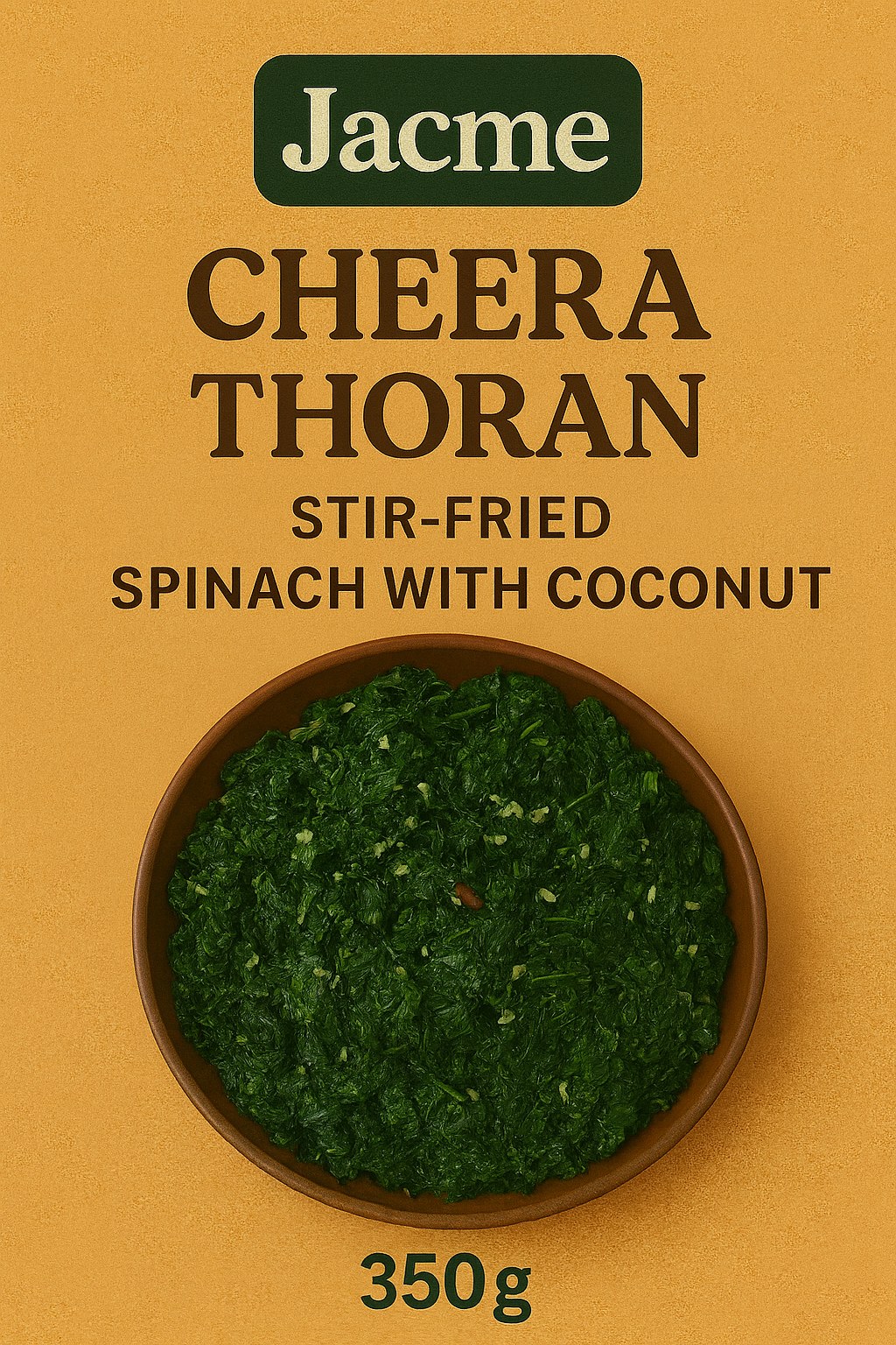 Jacme Cheera Thoran – Stir-Fried Spinach with Coconut (350 GM)