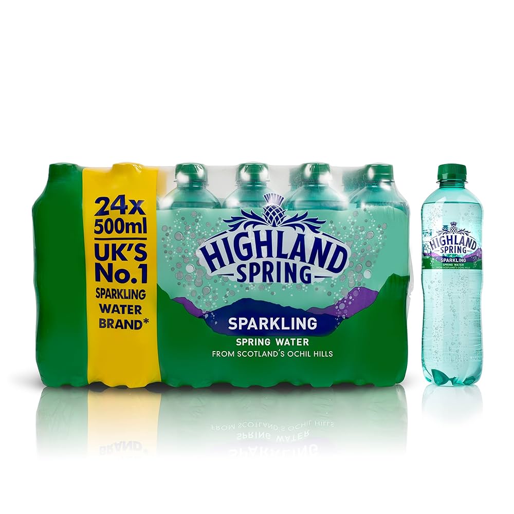 Highland Spring Sparkling Water – Refreshing Bubbles 24x50cl