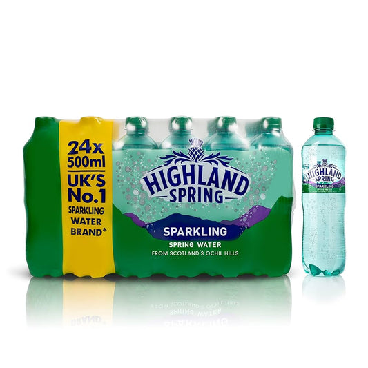 Highland Spring Sparkling Water – Refreshing Bubbles 24x50cl