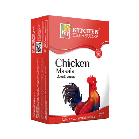 Kitchen Treasures Chicken Masala 200g – Aromatic Blend of Traditional Indian Spices for Rich, Flavourful Chicken Dishes