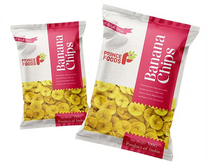 Banana Chips 250g  – Thin-Cut Nendran Banana Chips Tossed in Fiery Kerala Spices