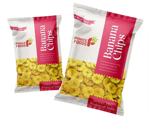 Banana Chips 250g  – Thin-Cut Nendran Banana Chips Tossed in Fiery Kerala Spices