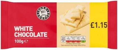 White chocolate 100g