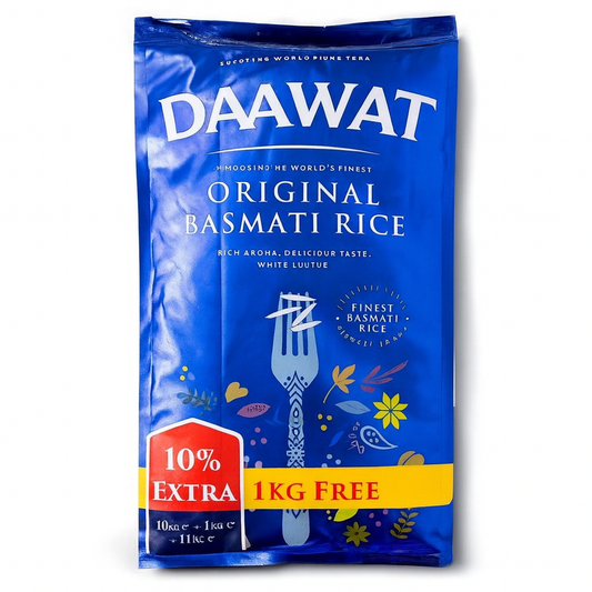 DAAWAT ORIGINAL BASMATI RICE 10KG (EXTRA 10%)