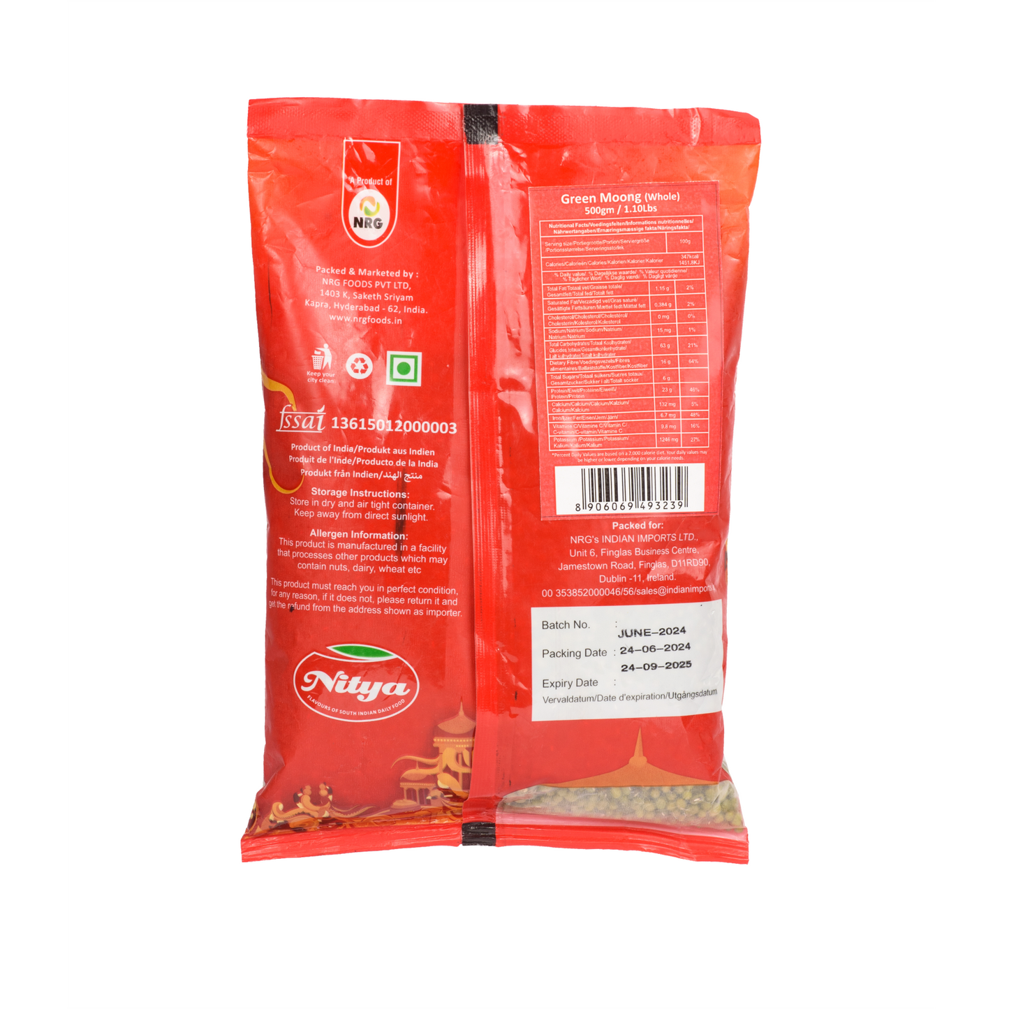 Mung Beans Whole 1Kg
