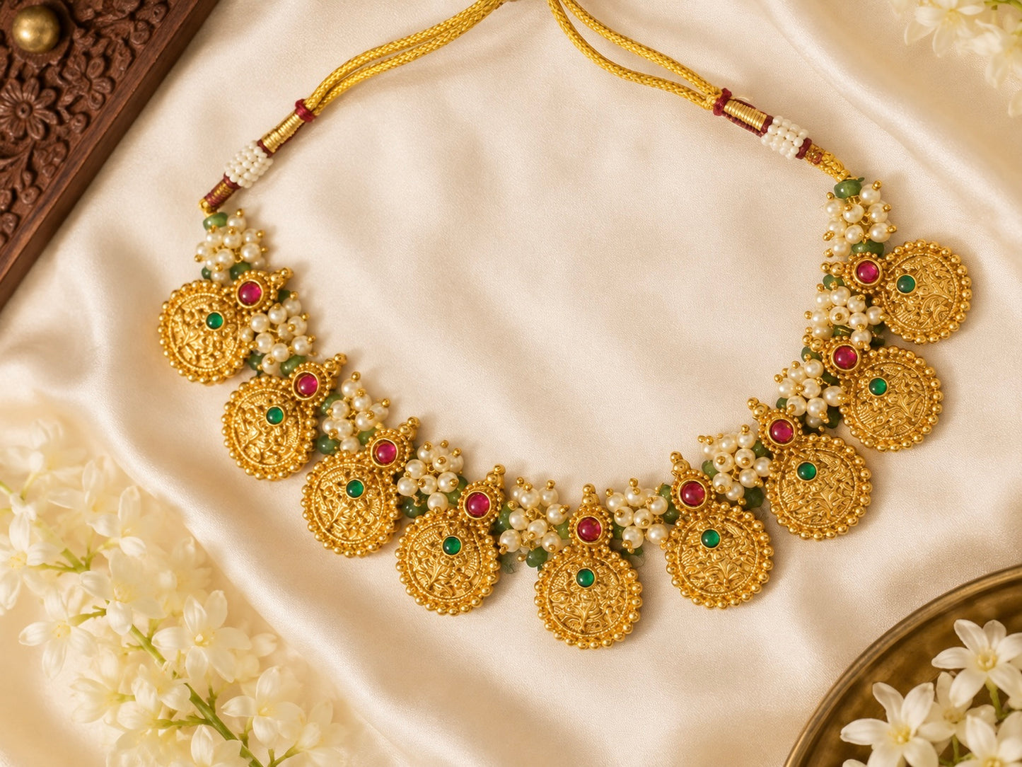 Manikya Coin Necklace Set