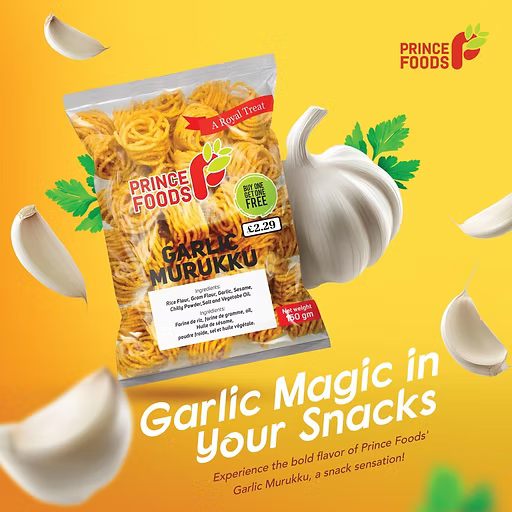 Garlic Murukku- Buy 1 Get 1 Free, Add 2 items