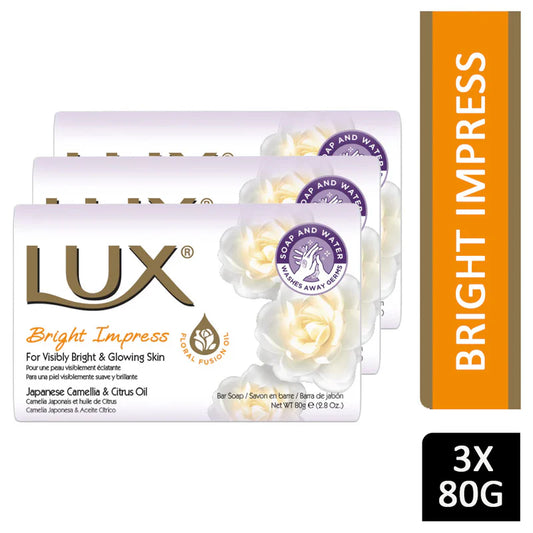 Lux Bright Impress Soap Bar 3 in 1(80 g)
