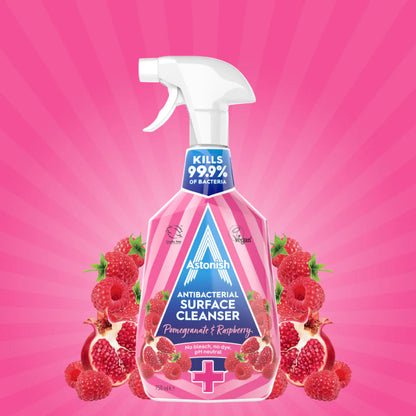 Astonish Antibacterial Surface Cleaner – Pomegranate & Raspberry (750ml)