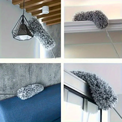 Extendable Microfiber Dusting Brush – Bendable, Washable & Perfect for High Ceilings & More