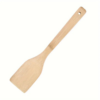3-Piece Bamboo Kitchen Utensil Set – Eco-Friendly Spoons & Spatulas for Daily Cooking