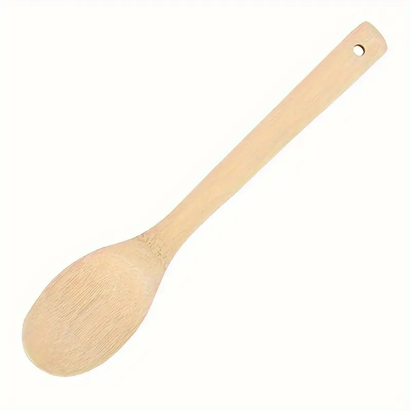 3-Piece Bamboo Kitchen Utensil Set – Eco-Friendly Spoons & Spatulas for Daily Cooking