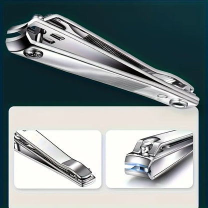 Large Carbon Steel Nail Clipper with Built-In File – Precise Trimming for Fingernails & Toenails