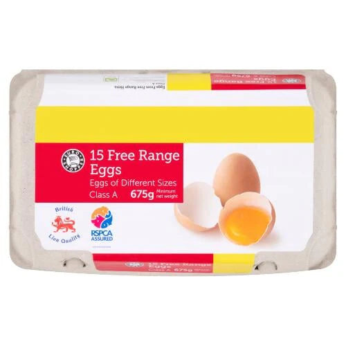 Euro Shopper 15 Free Range Eggs