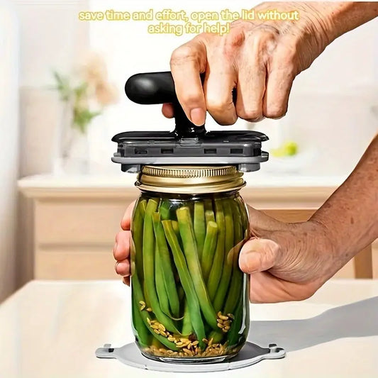 Easy-Open Manual Jar & Bottle Opener – Ergonomic Grip for Effortless Opening
