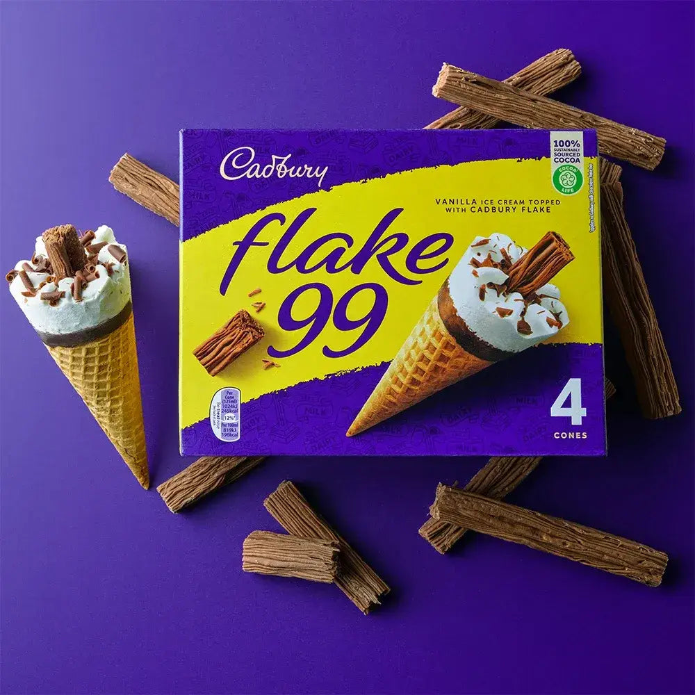 Cadbury Flake 99 Ice Cream Cones