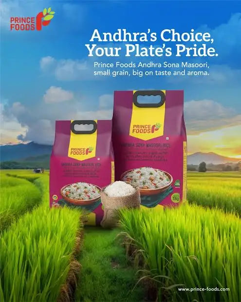 PRINCE FOODS SONA MASOORI RICE ANDHRA 10KG