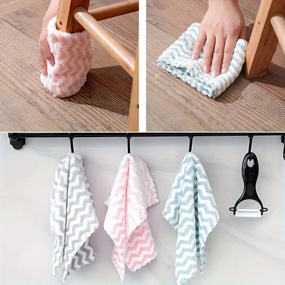 10pcs Ultra-Absorbent Microfiber – Reusable