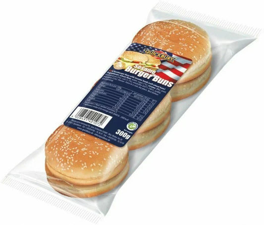 QUICKBURY BURGER BUNS SESEME 300G
