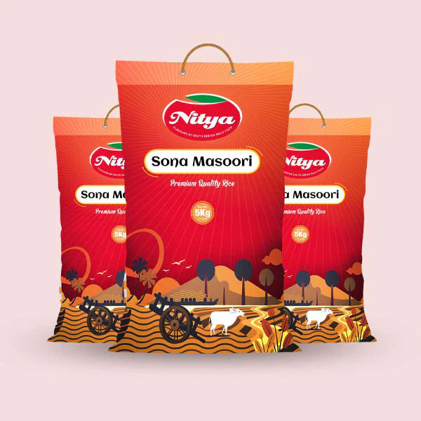 Andra Sona Masoori Rice – Light & Fluffy Perfection Nitya Foods 10kg/20kg